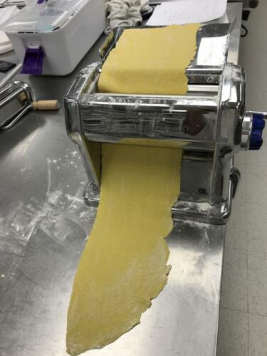 fresh pasta in the making
